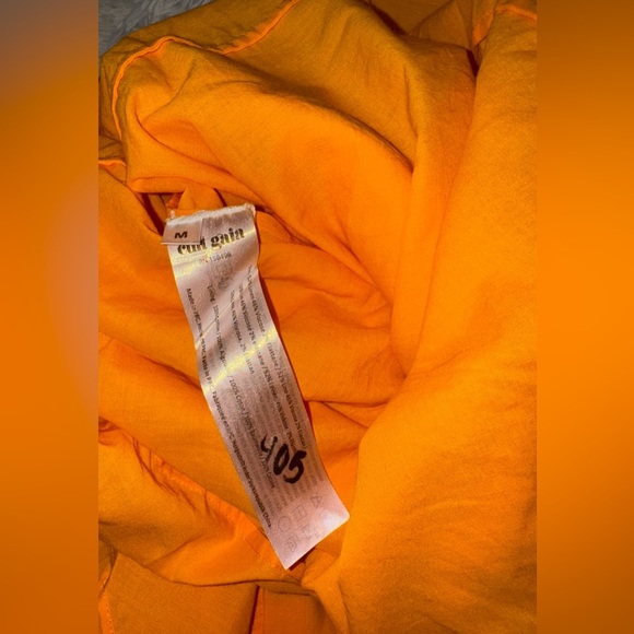 NEW CULT GAIA Kamila One Shoulder Linen Maxi Dress butter yellow Womens Sz M - Picture 6 of 6